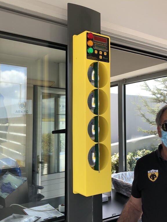 ΑΕΚ: Συναντήσεις με… απόσταση ασφαλείας και μπάρα θερμομέτρησης (photos)