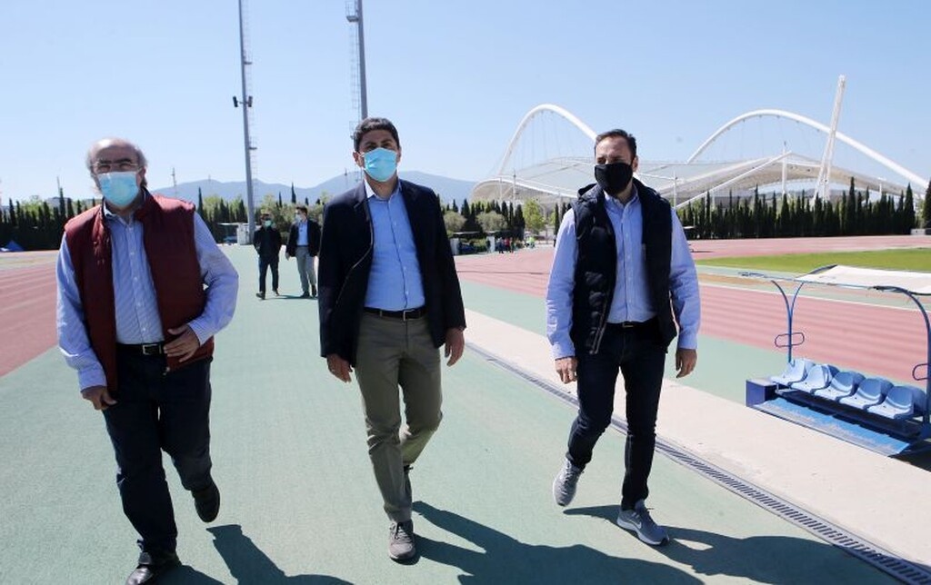 Αυτοψία Αυγενάκη στο ΟΑΚΑ για την τήρηση των μέτρων (photos)