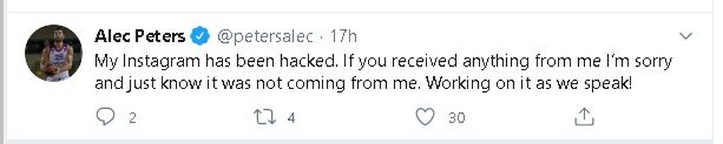 Συνεχίζονται οι επιθέσεις των χάκερς: Μετά τον Αντετοκούνμπο θύμα και ο Πέτερς (photos)