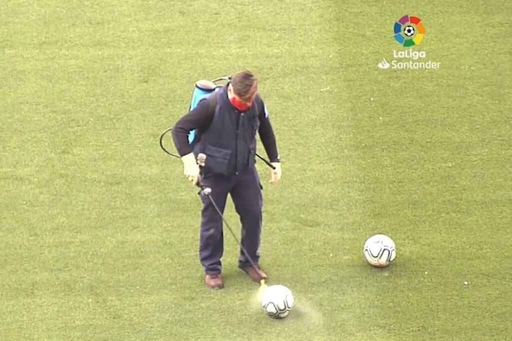 La Liga: Η νέα πραγματικότητα με μάσκες και απολύμανση (video+photos)