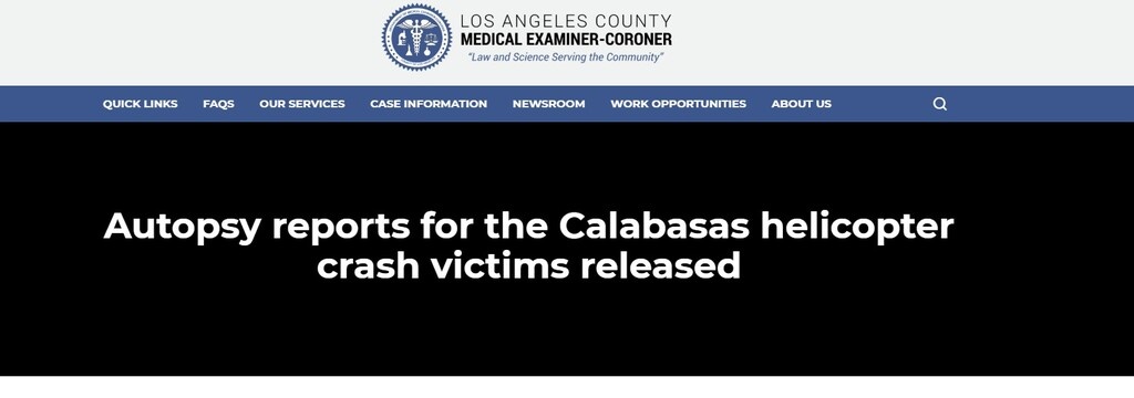 Κόμπι Μπράιαντ: Το πόρισμα για την μοιραία πτώση του ελικοπτέρου (photos)