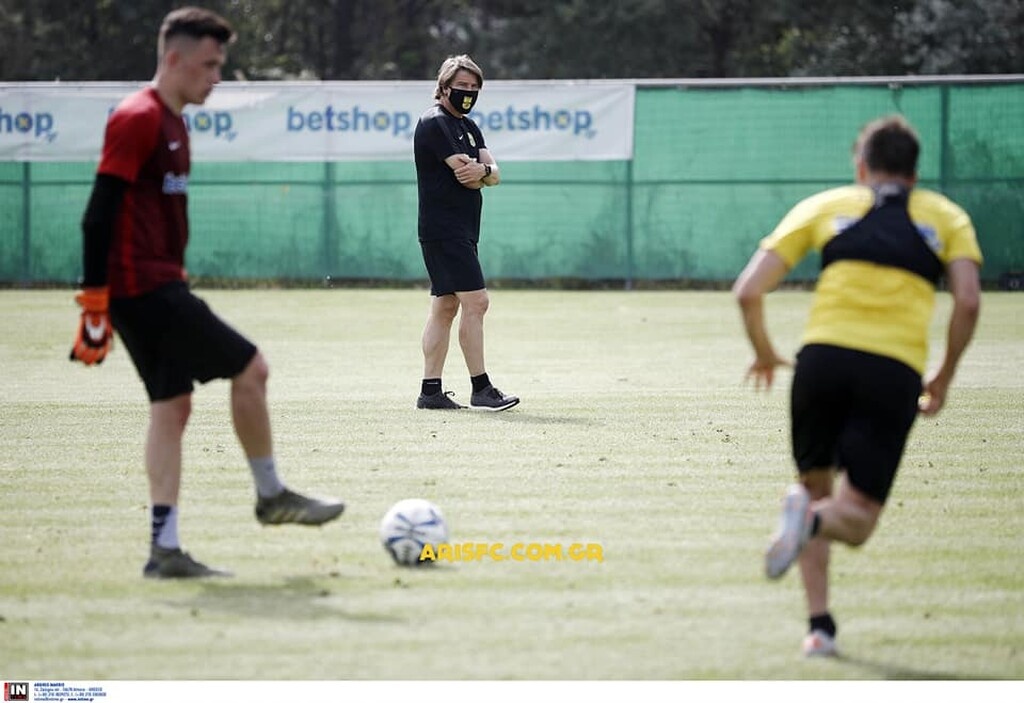 Επέστρεψε ο Άρης: Πρώτη ομαδική με μάσκες και αποστάσεις (photos)