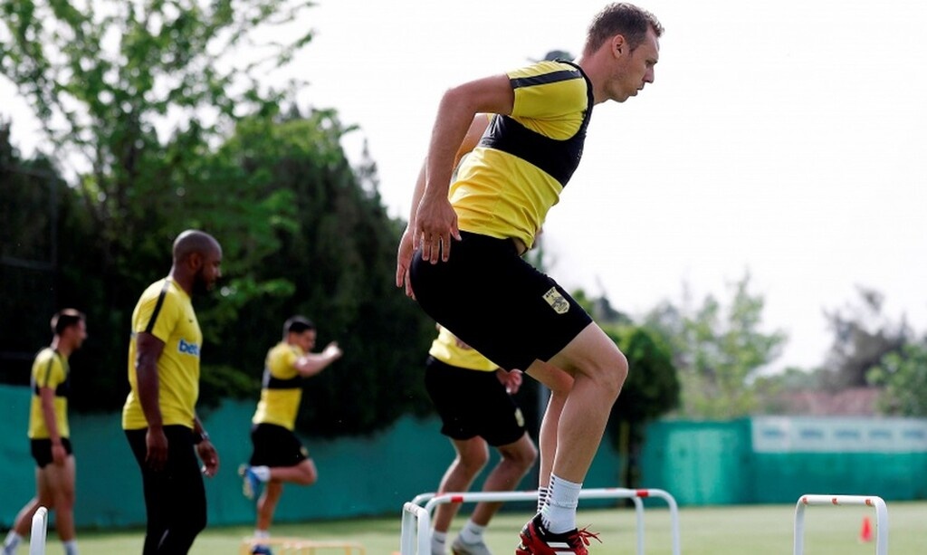 Επέστρεψε ο Άρης: Πρώτη ομαδική με μάσκες και αποστάσεις (photos)