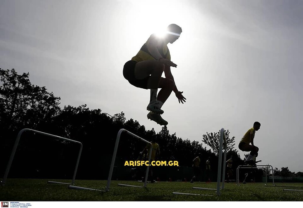 Επέστρεψε ο Άρης: Πρώτη ομαδική με μάσκες και αποστάσεις (photos)