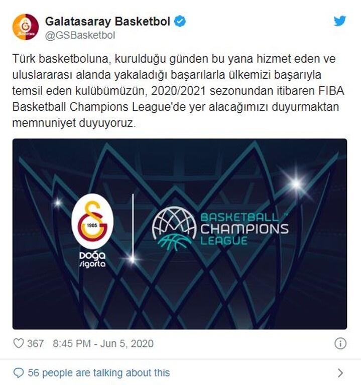 FIBA: Και επίσημα στο BCL η Γαλατασαράι (photos)