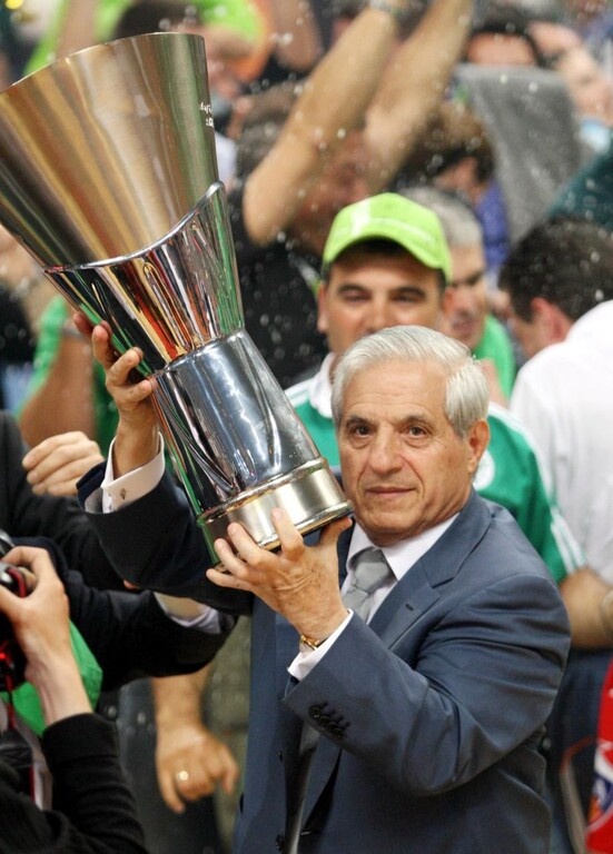 Ο Παύλος Γιαννακόπουλος με την Euroleague του 2007