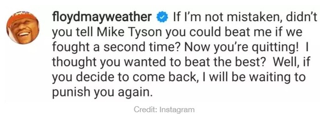 Σκληρό μήνυμα Μεϊγουέδερ σε ΜακΓκρέγκορ (photos)