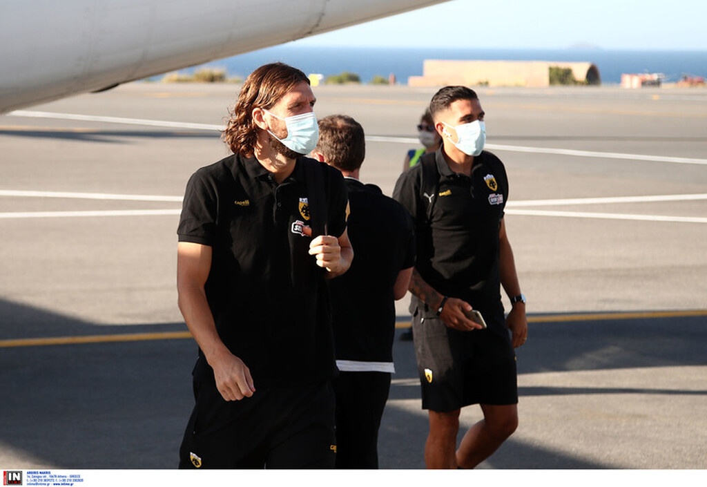 ΑΕΚ: Η άφιξη στο Ηράκλειο (photos)