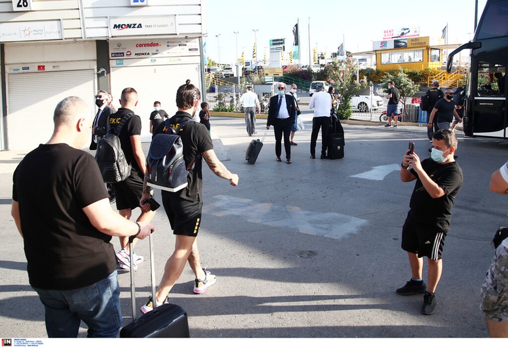ΑΕΚ: Η άφιξη στο Ηράκλειο (photos)