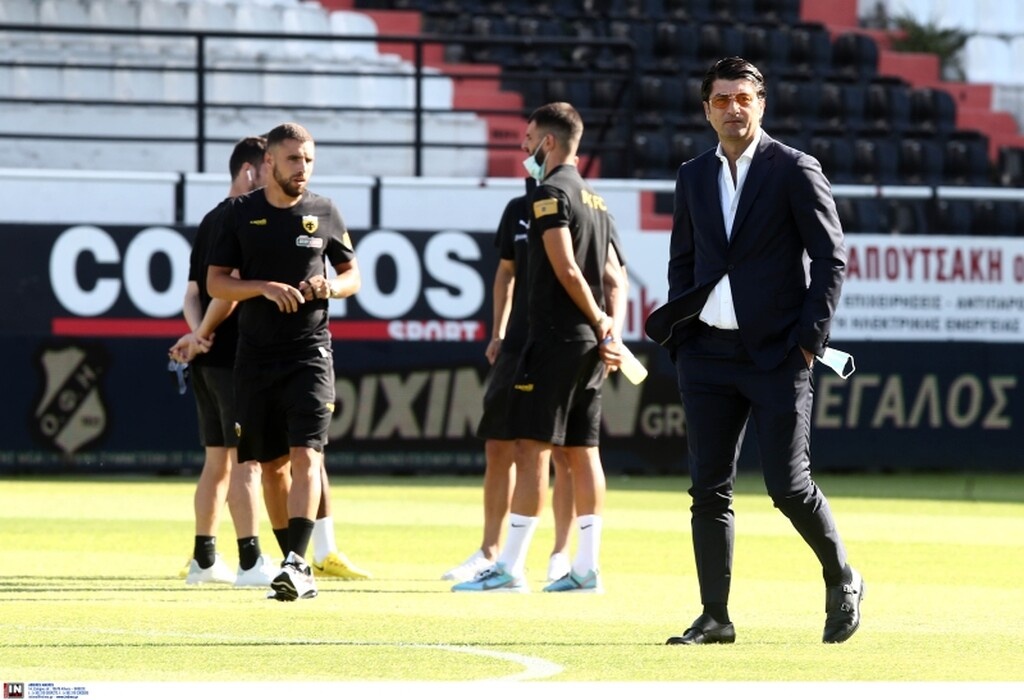 ΟΦΗ-ΑΕΚ: Με μάσκες και «ειδικές» χειραψίες (photos)