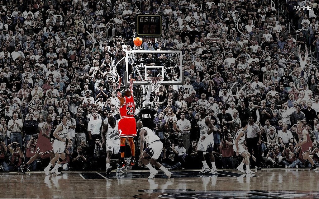 Το «shot» του Τζόρνταν που έδωσε το δεύτερο three-peat στους Μπουλς! (videos+photos)