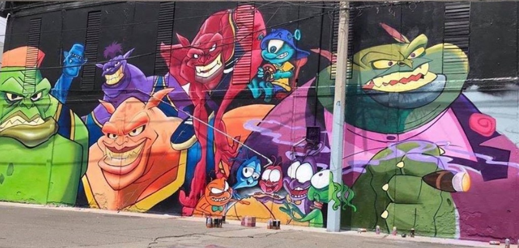 NBA: Το εντυπωσιακό γκράφιτι για το «Space Jam 2» (photos)