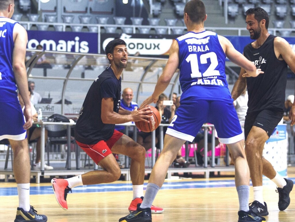 Έπαιξαν μπάσκετ με τη Ζαντάρ oι Τζόκοβιτς, Ζβέρεφ (videos+photos)