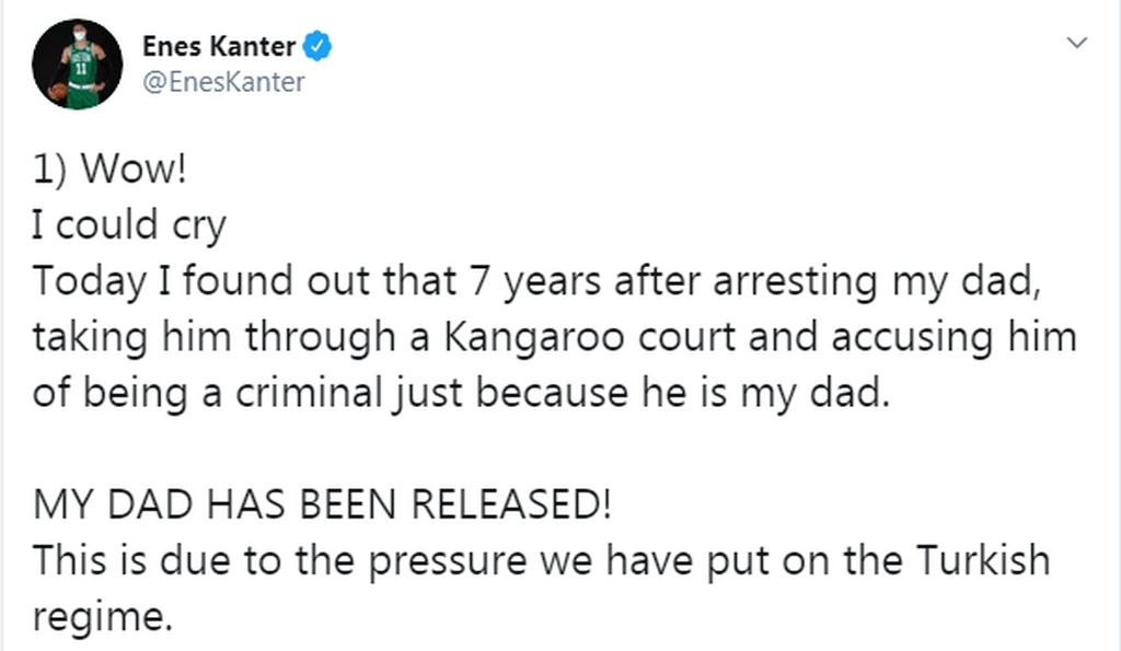 Αποφυλακίστηκε ο πατέρας του Καντέρ (photo)