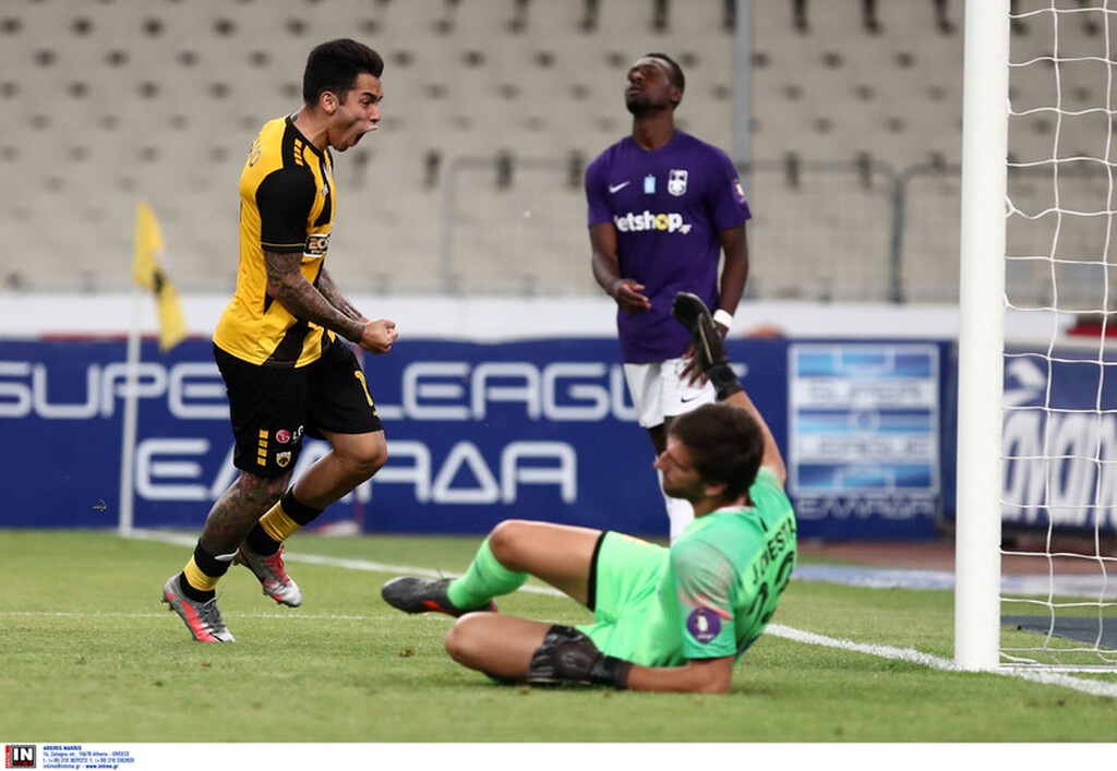 ΑΕΚ-Άρης: Σκόραρε και ξέσπασε ο Αραούχο (photos+video)