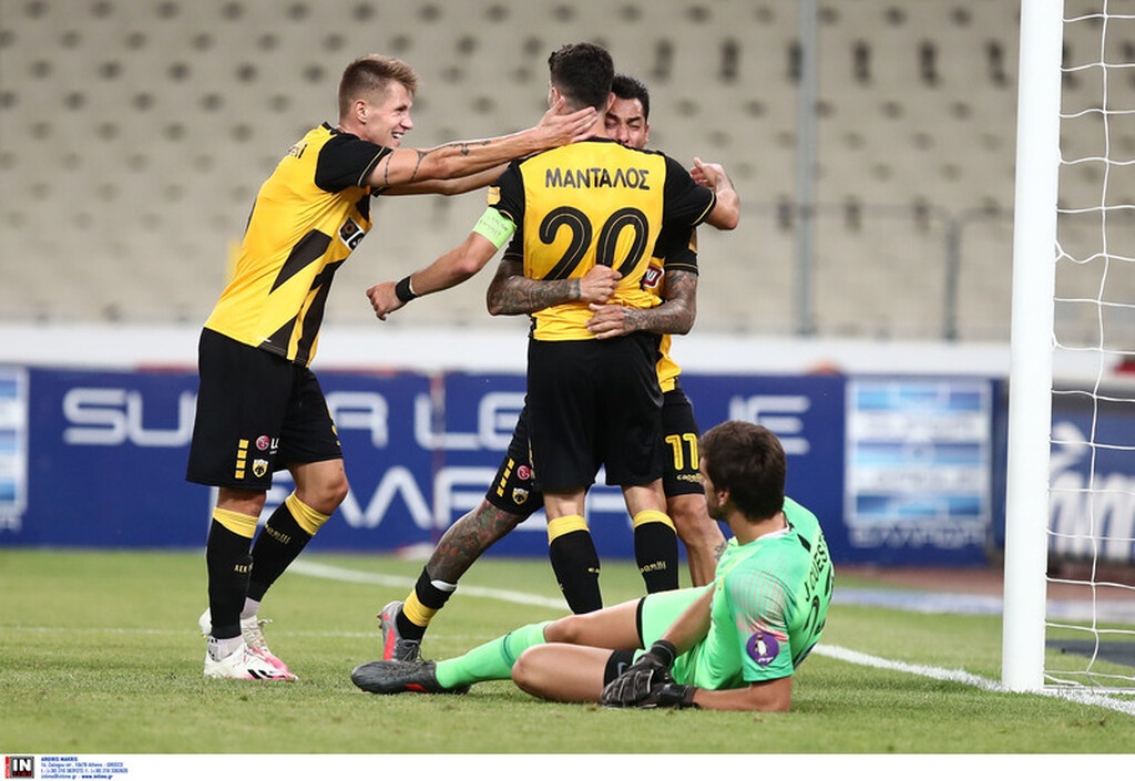 ΑΕΚ-Άρης: Σκόραρε και ξέσπασε ο Αραούχο (photos+video)