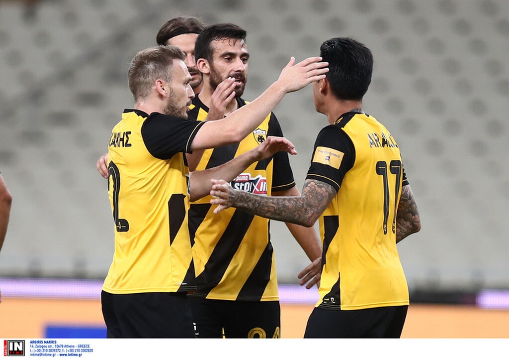 ΑΕΚ-Άρης: Σκόραρε και ξέσπασε ο Αραούχο (photos+video)