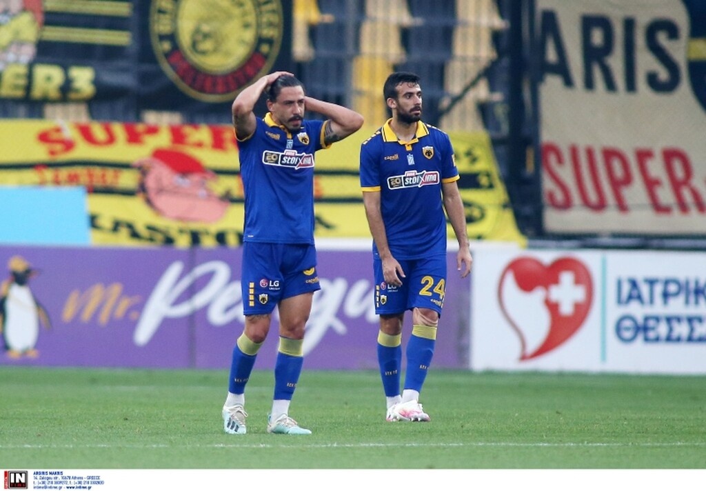 Άρης-ΑΕΚ: Το σοκ μετά το γκολ του Μαντσίνι (photos)