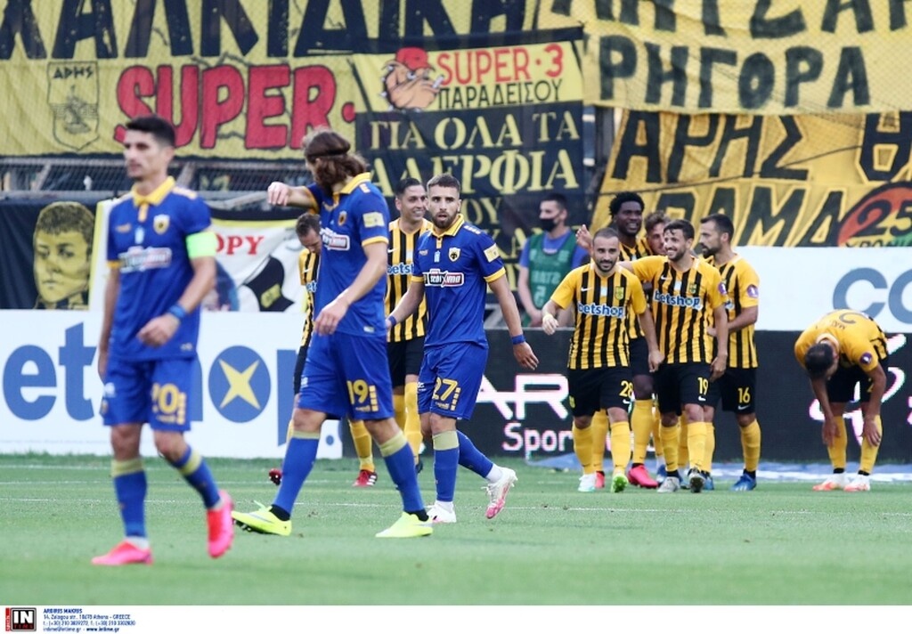 Άρης-ΑΕΚ: Το σοκ μετά το γκολ του Μαντσίνι (photos)