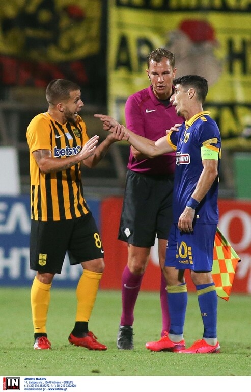 Άρης-ΑΕΚ 2-2: Η ένταση και οι χειρονομίες μετά το γκολ του Λιβάγια (video&photos)