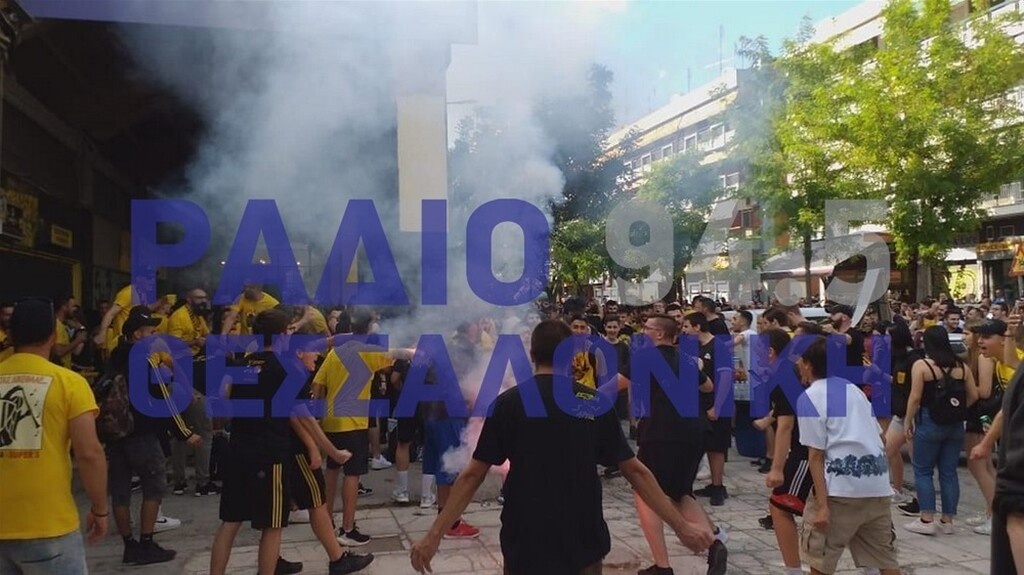 Άρης-ΑΕΚ: Έκαναν... κερκίδα και έβαλαν «φωτιά» στον ημιτελικό (photos&videos)