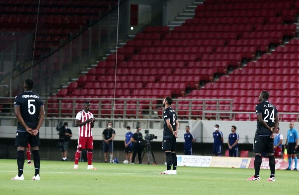 Ολυμπιακός – ΠΑΟΚ: Ενός λεπτού σιγή στη μνήμη του Αλέφαντου (video+photos)