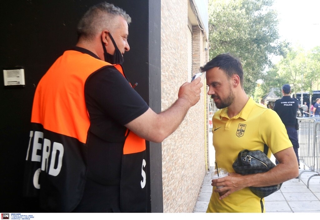 Άρης-ΠΑΟΚ: Με αποθέωση στο «Βικελίδης» η «κίτρινη» αποστολή (photos)