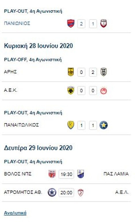 Super League: Η βαθμολογία των πλέι άουτ μετά το ματς στο Αγρίνιο (photos)