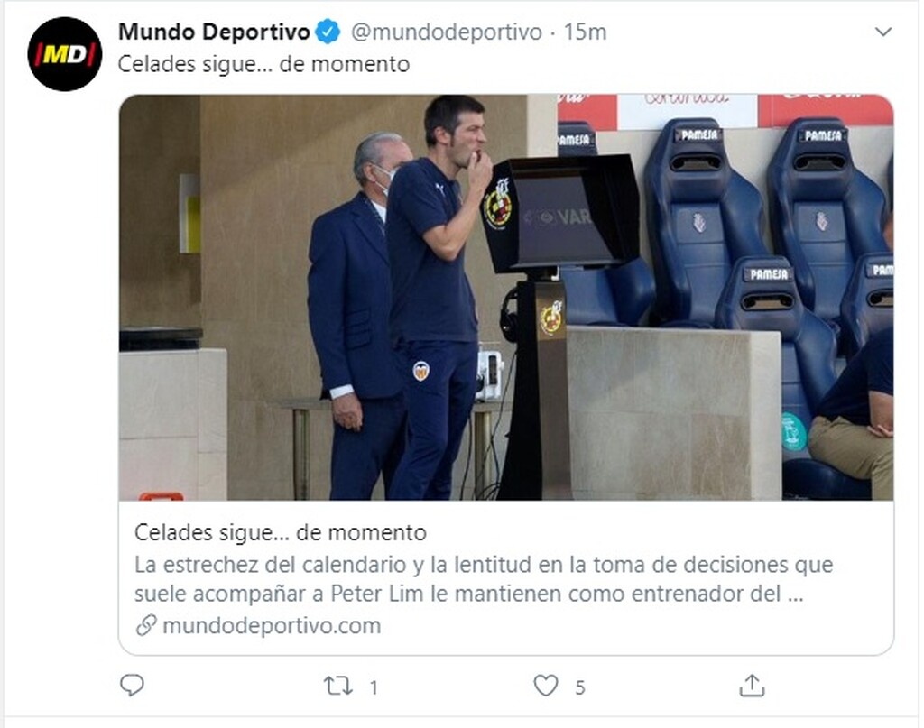 Μένει στη Βαλένθια ο Θελάδες, δεν μπορεί να την αναλάβει από τώρα ο Βαλβέρδε (photo)