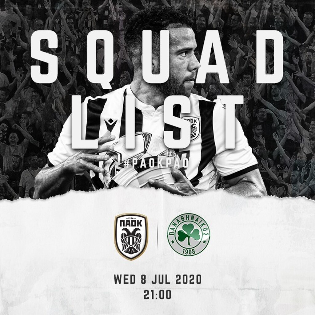 ΠΑΟΚ: Μέσα ο αρχηγός με Παναθηναϊκό