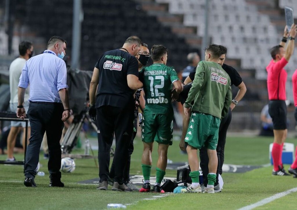 ΠΑΟΚ – Παναθηναϊκός: Βαρύ διάστρεμμα ο Χατζηθεοδωρίδης (photos)