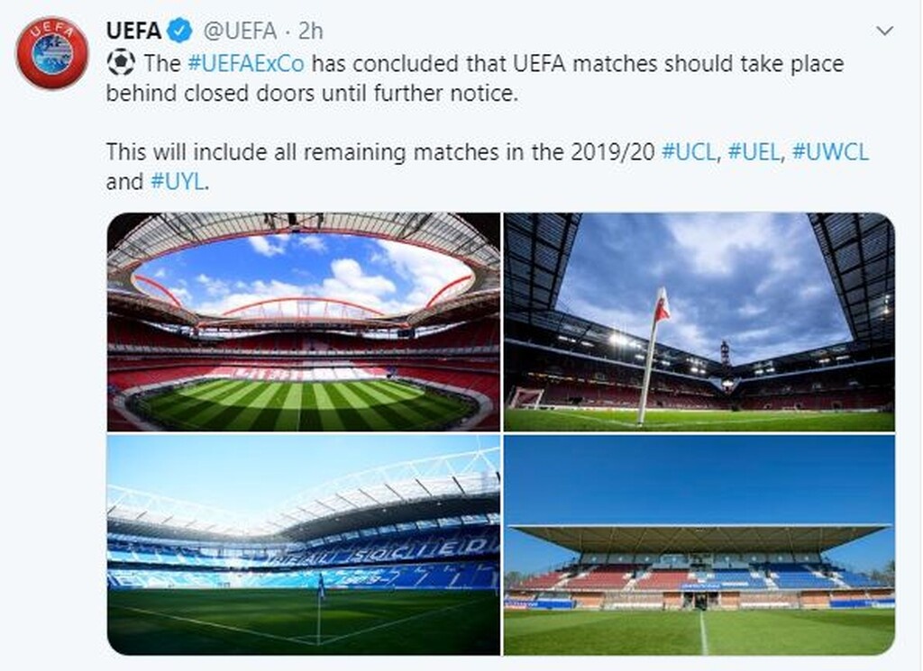 UEFA: Το πρωτόκολλο, οι κλειστές πόρτες και το VAR (photos)
