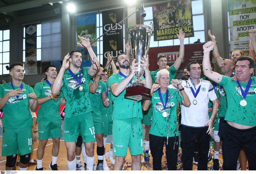 Το «πράσινο» γλέντι τίτλου στο βόλεϊ (videos+photos)