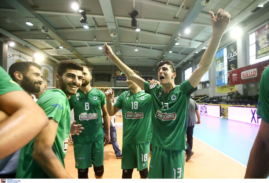 Το «πράσινο» γλέντι τίτλου στο βόλεϊ (videos+photos)