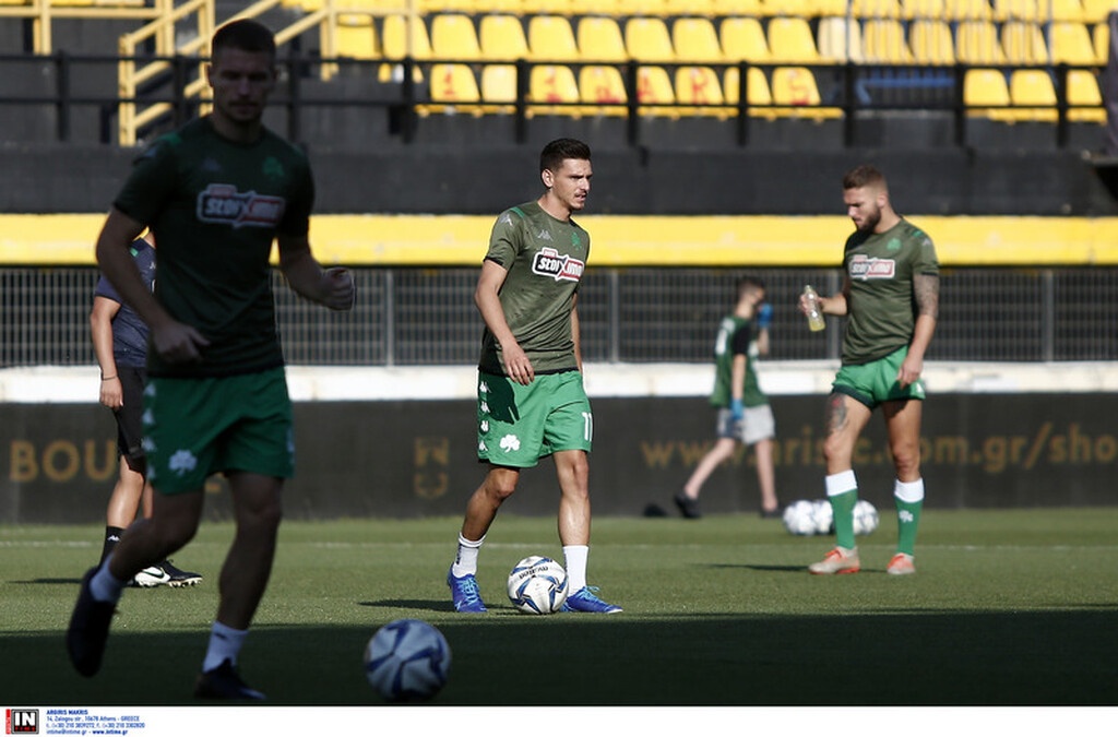 Άρης-Παναθηναϊκός: Η προθέρμανση των «πρασίνων» (photos)