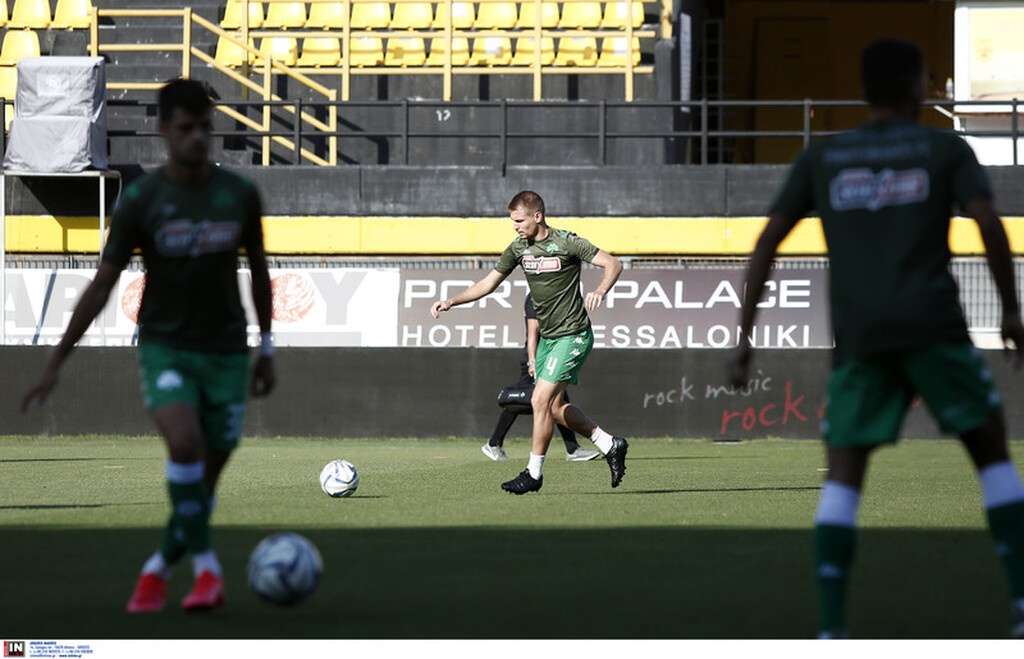 Άρης-Παναθηναϊκός: Η προθέρμανση των «πρασίνων» (photos)