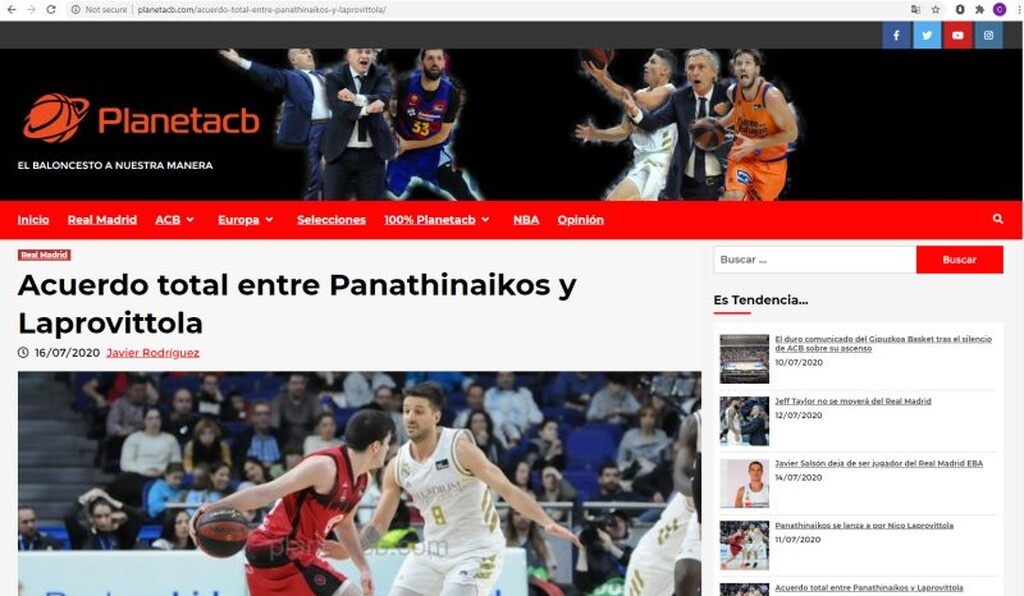 Το ισπανικό δημοσίευμα...