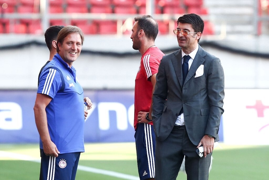 Ολυμπιακός-ΑΕΚ: Τετ α τετ και... πηγαδάκια στο «Γ. Καραϊσκάκης» (photos)