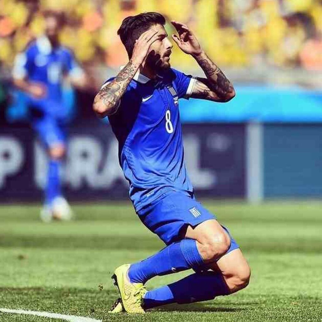 Με την Εθνική κόντρα στη Κολομβία στο Μουντιάλ του 2014.