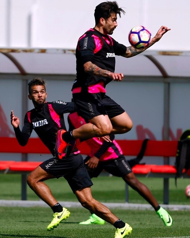 Σε προπόνηση με τη Μπολόνια.