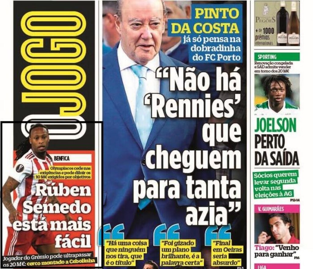 Ολυμπιακός: Νέο πρωτοσέλιδο για Σεμέδο