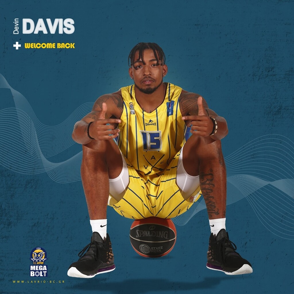 Λαύριο: Ανανέωσε με Ντέβιν Ντέιβις