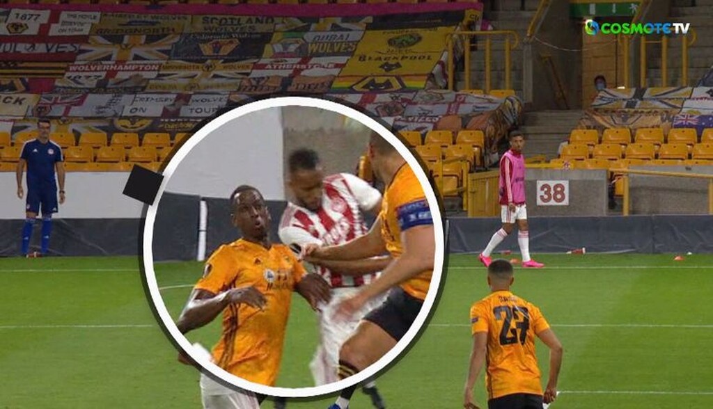 Γουλβς – Ολυμπιακός: «Φωνάζει» για πέναλτι στον Ελ Αραμπί (videos+photos)