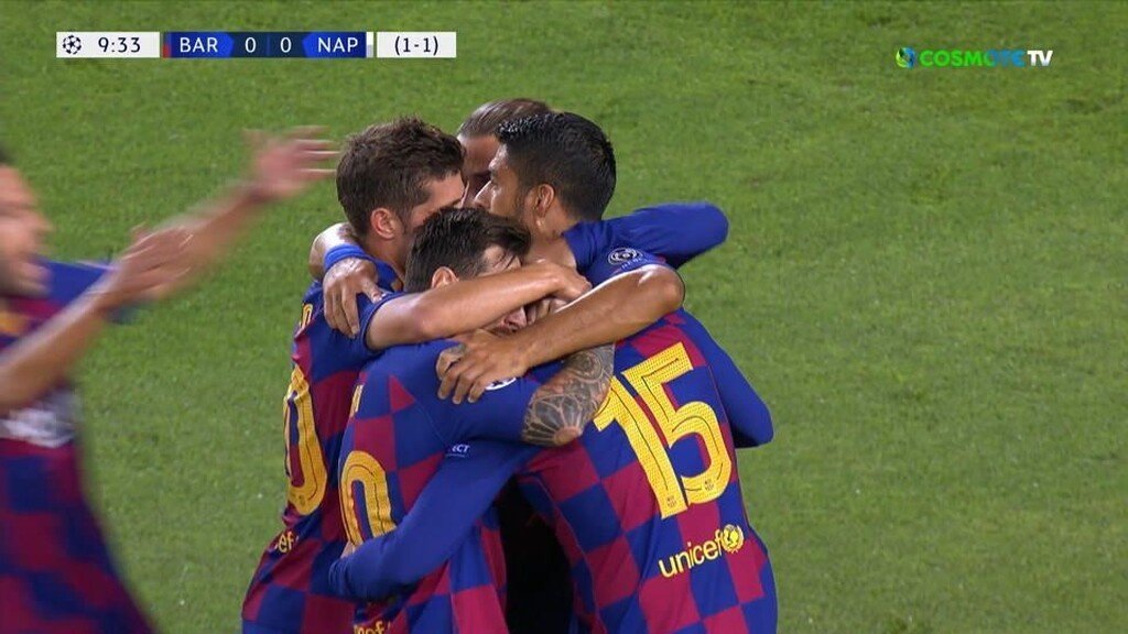 Μπαρτσελόνα-Νάπολι: Δοκάρι ο Μέρτενς, γκολ ο Λενγκλέ (videos+photos)