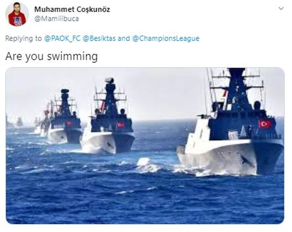 ΠΑΟΚ - Μπεσίκτας: «Επίθεση» Τούρκων με Κεμάλ και φρεγάτες στο Twitter του «Δικέφαλου» (photos)