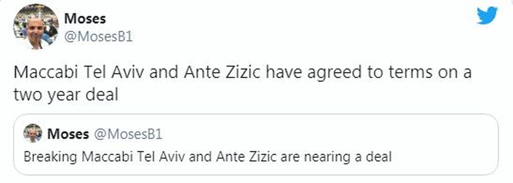 Ανατροπή με Ζίζιτς: Κλείνει στην Μακάμπι (photos)