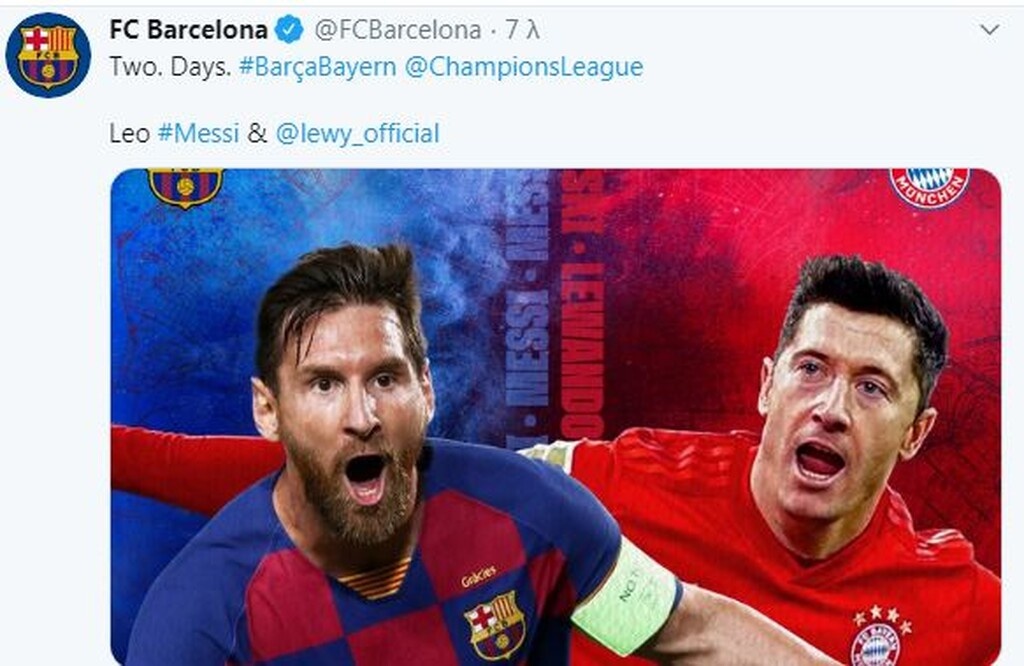 Champions League: Το promo της Μπαρτσελόνα για τη «μάχη» Μέσι-Λεβαντόφσκι (photos)