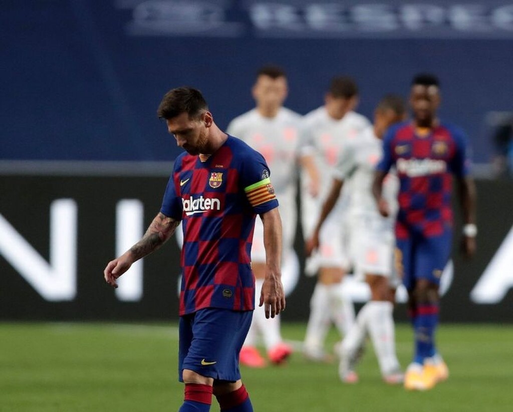 Ο Αργεντινός σούπερ σταρ δεν βοήθησε καθόλου τη Μπαρτσελόνα, η οποία διασύρθηκε με το τελικό 8-2...