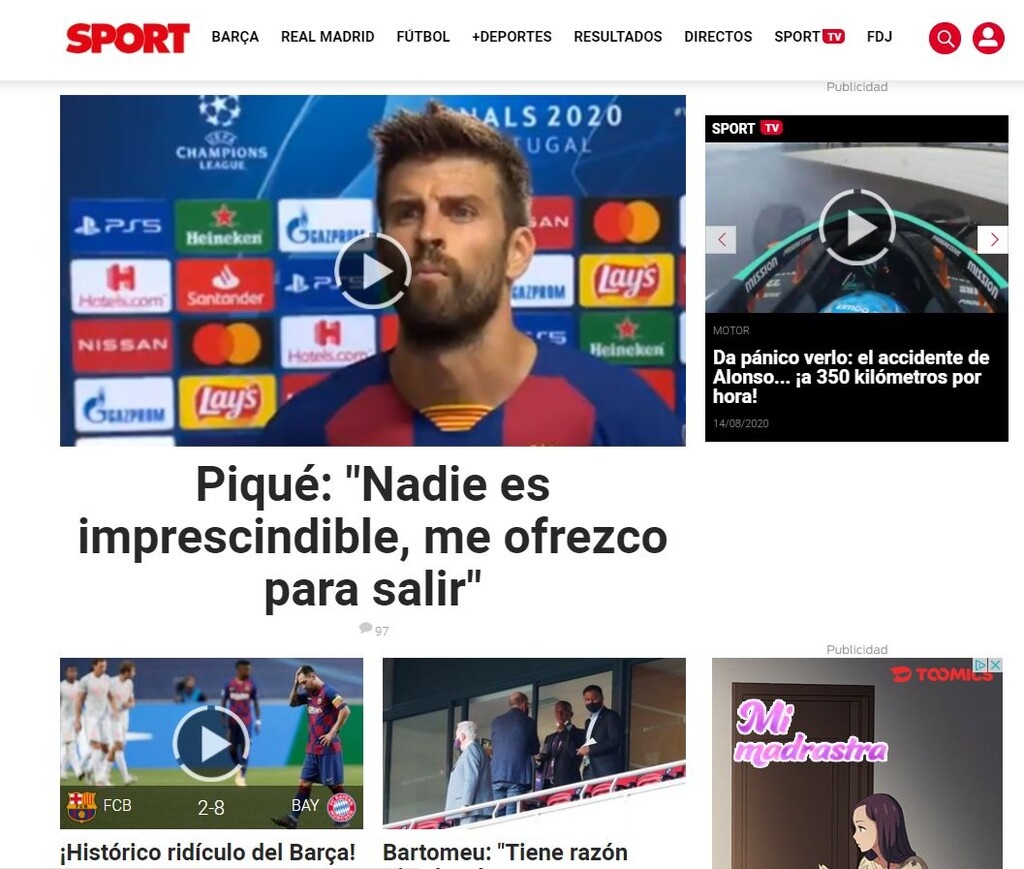 Ισπανικός Τύπος: «Ιστορική ξεφτίλα για τη Μπαρτσελόνα» (photos)