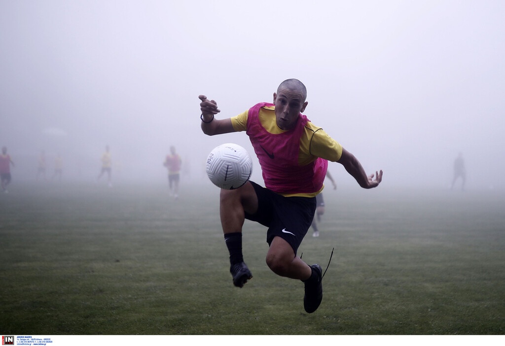 Άρης: Με ομίχλη και Γκανέα η προπόνηση (photos)